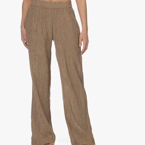 NWT Gold Wide Leg Elastic Waist Pants Pull On, SIze M